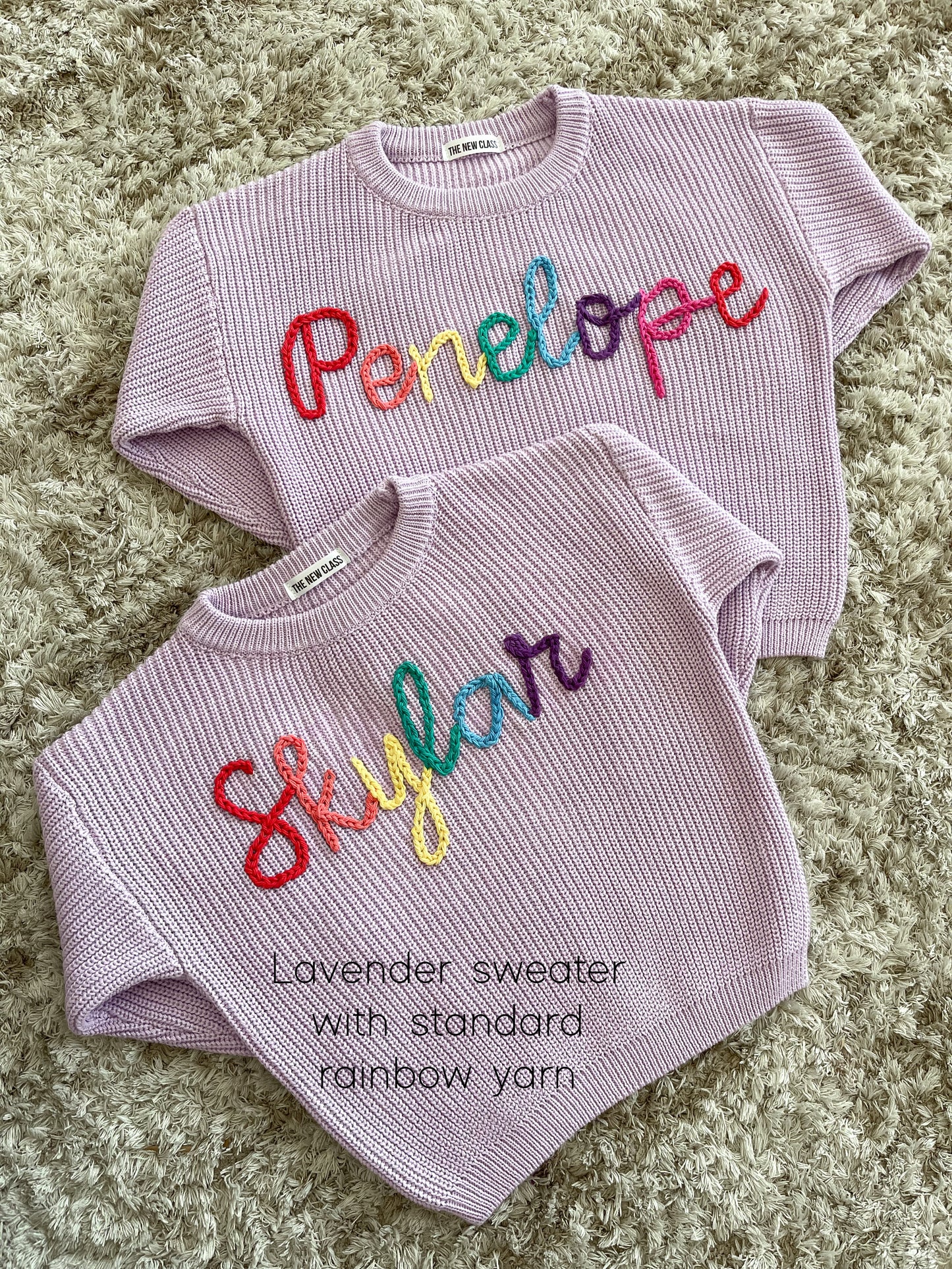 Personalized Hand Embroidered Sweater